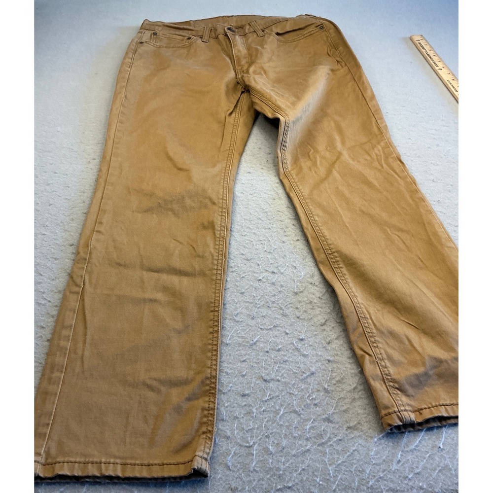 Levi's 541 Athletic Taper Tan Khaki Pants 32x30 Mens Casual Twill Jeans